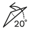 Inclinaison jusqu'à 20